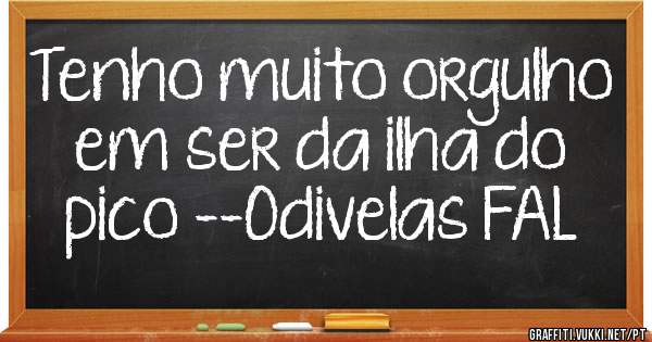 Tenho muito orgulho em ser da ilha do pico --Odivelas FAL 