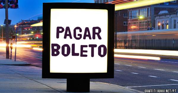 Pagar boleto