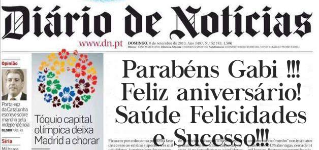 Parabéns Gabi !!!
Feliz aniversário!
Saúde Felicidades e Sucesso!!!