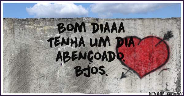 Bom diaaa
Tenha um dia
abençoado.
Bjos.