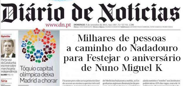 Milhares de pessoas a caminho do Nadadouro para Festejar o aniversário de Nuno Miguel K
