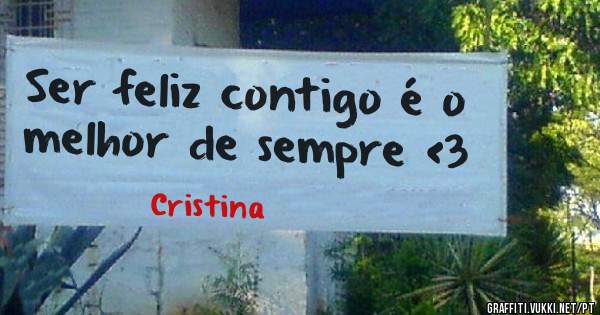 Ser feliz contigo é o melhor de sempre <3
