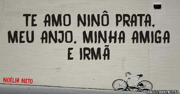TE AMO NINÔ PRATA, MEU ANJO, MINHA AMIGA E IRMÃ