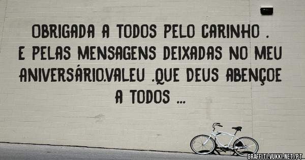 Obrigada a todos pelo carinho .
E pelas mensagens deixadas no meu Aniversário.valeu .Que Deus abençoe  a todos ...