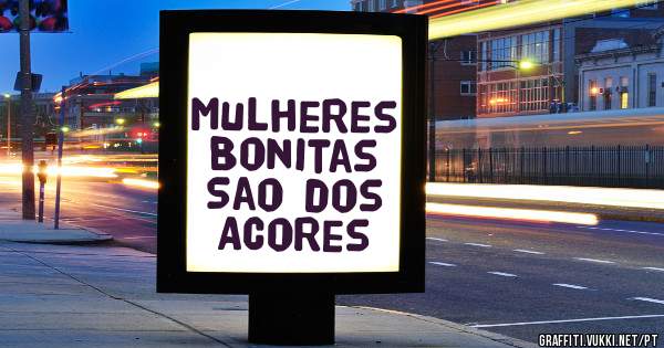 Mulheres Bonitas Sao dos Acores