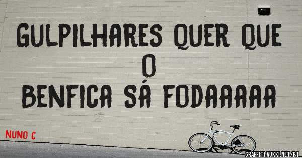 Gulpilhares quer que o
Benfica Sá fodaaaaa 