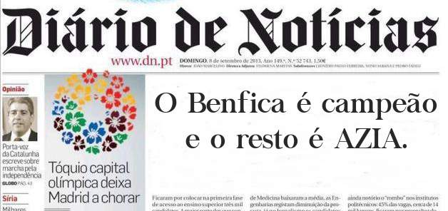 O Benfica é campeão e o resto é AZIA. 