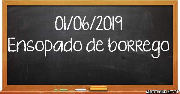 01/06/2019
Ensopado de borrego 