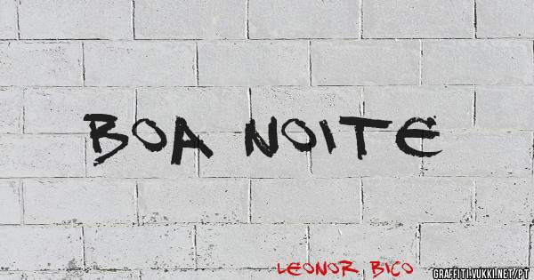 BOA NOITE
