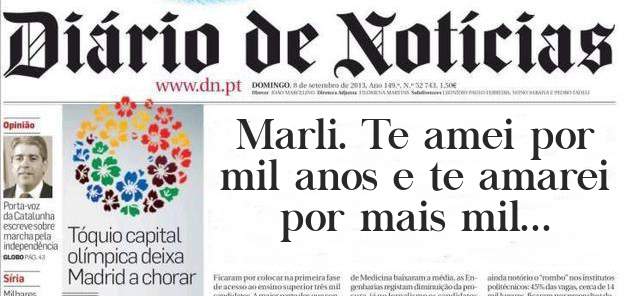 Marli. Te amei por mil anos e te amarei por mais mil...