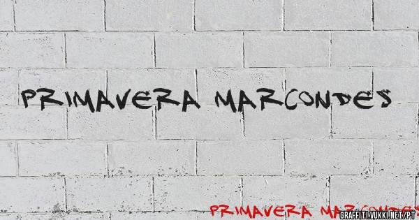PRIMAVERA MARCONDES 