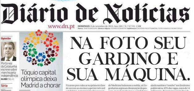 NA FOTO SEU GARDINO E SUA MÁQUINA. 