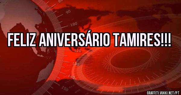 Feliz Aniversário Tamires!!!