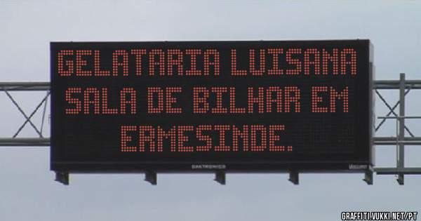Gelataria Luisana sala de bilhar em Ermesinde.