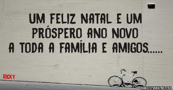 Um feliz natal e um próspero ano novo a toda a família e amigos......