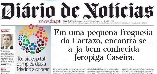 Em uma pequena freguesia do Cartaxo, encontra-se a ja bem conhecida Jeropiga Caseira.