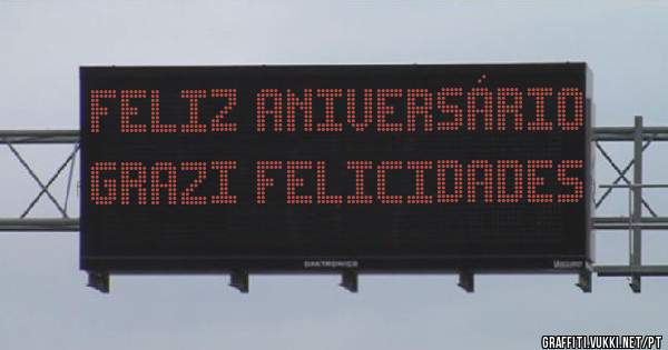 Feliz aniversário Grazi felicidades 