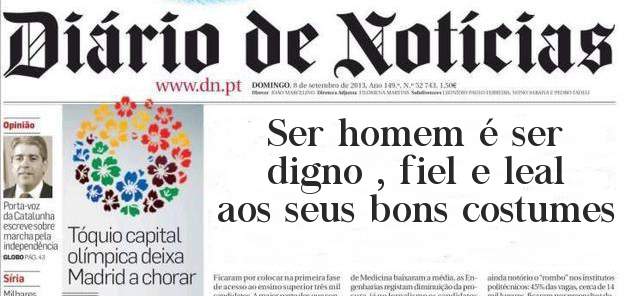 Ser homem é ser digno , fiel e leal aos seus bons costumes