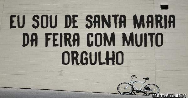 Eu sou de santa Maria da feira com muito orgulho