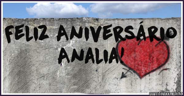 Feliz Aniversário Analia!