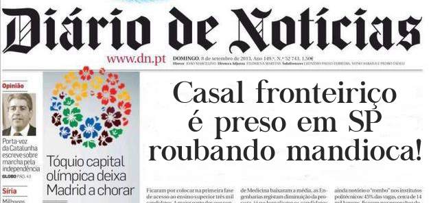 Casal fronteiriço é preso em SP roubando mandioca!