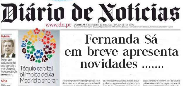 Fernanda Sá em breve apresenta novidades .......