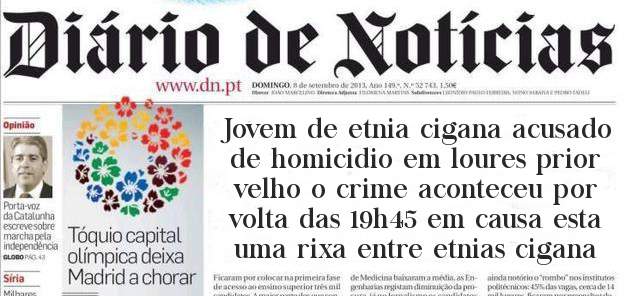 Jovem de etnia cigana acusado de homicidio em loures prior velho o crime aconteceu por volta das 19h45 em causa esta uma rixa entre etnias cigana 