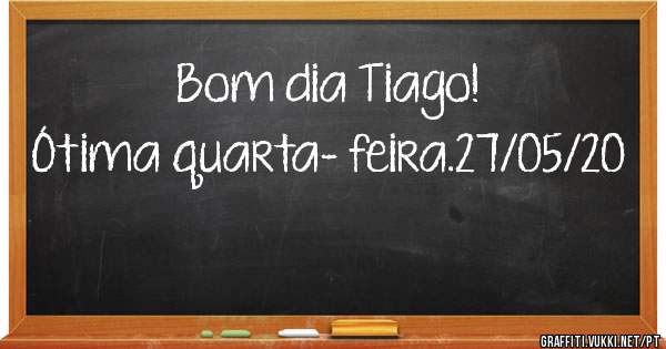 Bom dia Tiago!
Ótima quarta- feira.27/05/20