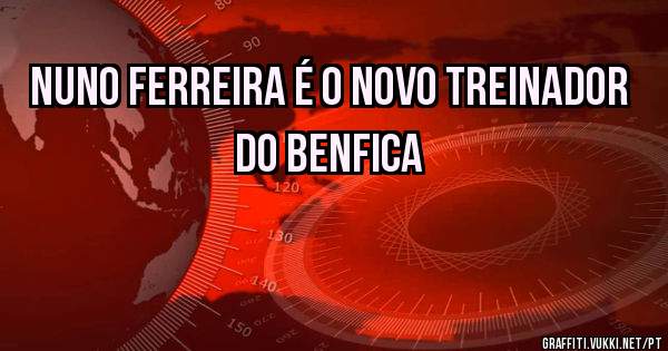 Nuno Ferreira é o novo Treinador do Benfica