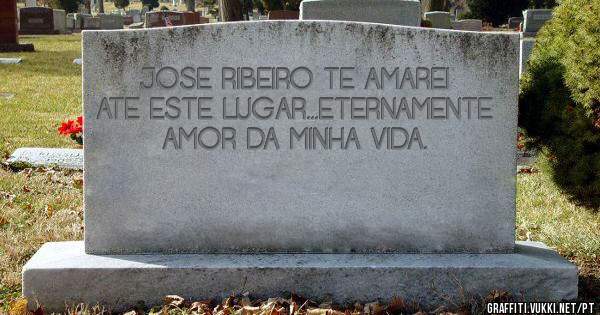 JOSE RIBEIRO TE AMAREI ATE ESTE LUGAR...ETERNAMENTE AMOR DA MINHA VIDA.