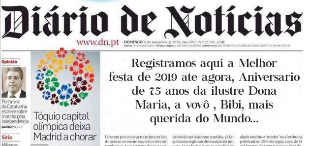 Registramos aqui a Melhor festa de 2019 ate agora, Aniversario de 75 anos da ilustre Dona Maria, a vovô , Bibi, mais querida do Mundo...