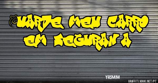 Guarde meu carro em segurança