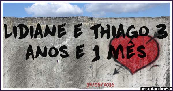 Lidiane e thiago 3 anos e 1 mês 