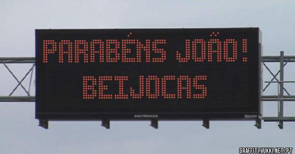 Parabéns João! Beijocas
