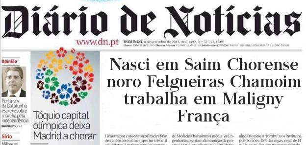 Nasci em Saim Chorense noro Felgueiras Chamoim trabalha em Maligny França