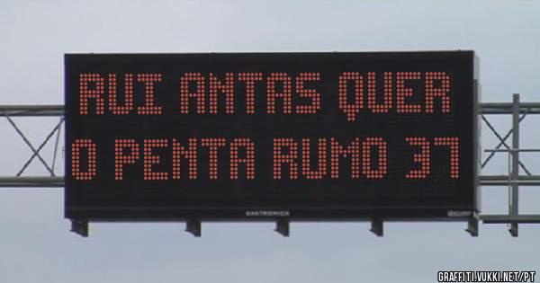RUI ANTAS QUER O PENTA RUMO 37