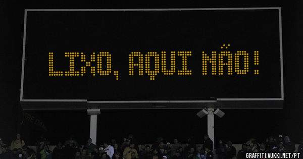 lixo, AQUI NÃO!