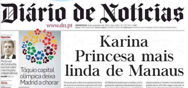 Karina 
Princesa mais linda de Manaus