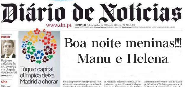Boa noite meninas!!! Manu e Helena
