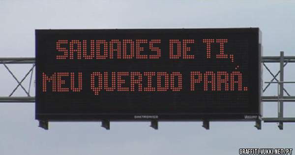 Saudades de ti, meu querido Pará.
