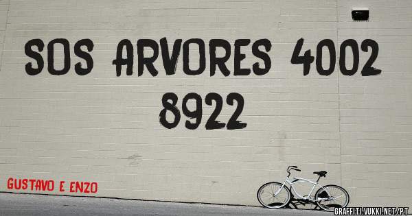 SOS ARVORES 4002 8922