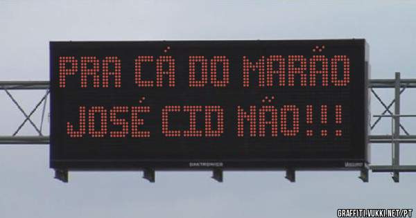 Pra cá do Marão José Cid NÃO!!!