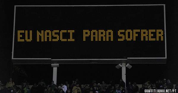Eu nasci  para sofrer 