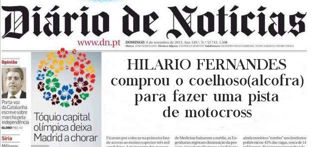 HILARIO FERNANDES comprou o coelhoso(alcofra) para fazer uma pista de motocross