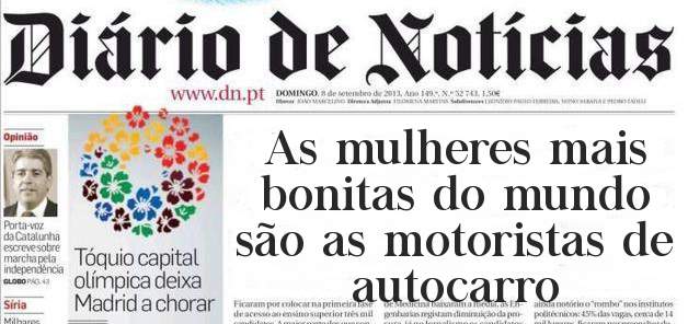 As mulheres mais bonitas do mundo são as motoristas de autocarro