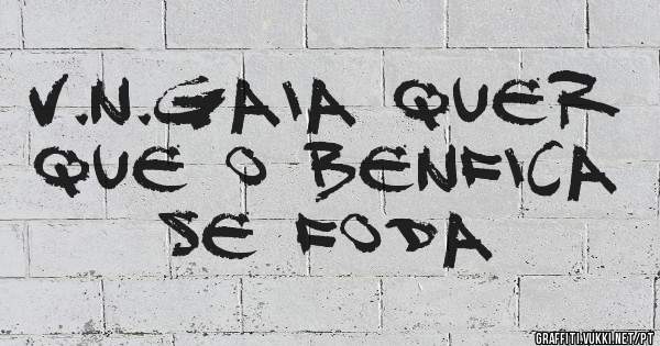 V.N.Gaia quer que o Benfica se FODA 