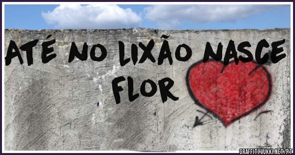 Até no lixão nasce Flor 