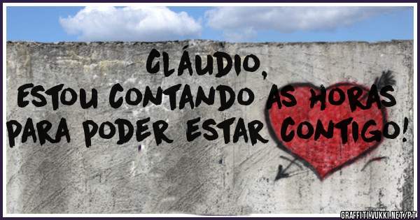 Cláudio,
Estou contando as horas para poder estar contigo!
