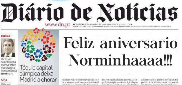 Feliz aniversario Norminhaaaa!!!