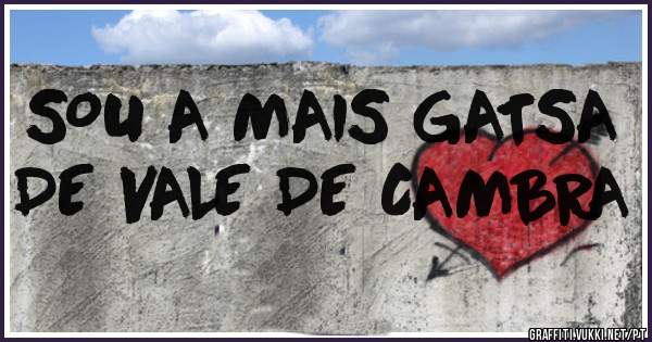 SOU A MAIS GATSA DE VALE DE CAMBRA